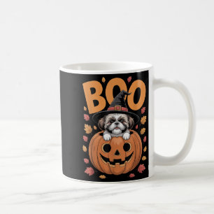 Shih Tzu Costume On Pumpkin Halloween Shih Tzu Coffee Mug