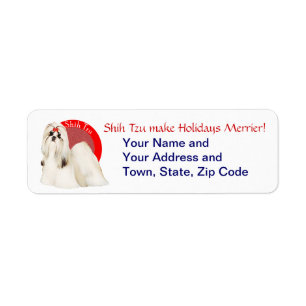 Shih Tzu Customisable Labels