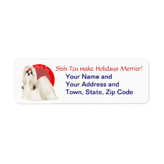 Shih Tzu Customisable Labels