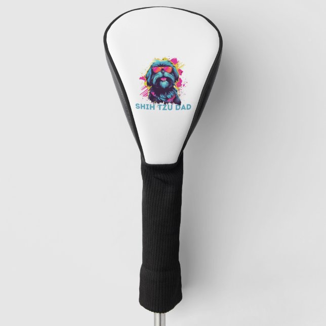 Shih Tzu Dad   Golf Head Cover (Front)