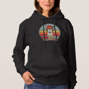 Shih Tzu Dad Graphic Retro Style Hoodie