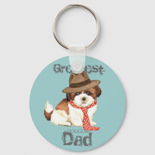 Shih Tzu Dad Key Ring