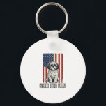 Shih Tzu Dad Patriotic Flag Vintage Dog Shirt_1 Key Ring<br><div class="desc">Shih Tzu Dad Patriotic Flag Vintage Dog Shirt_1</div>