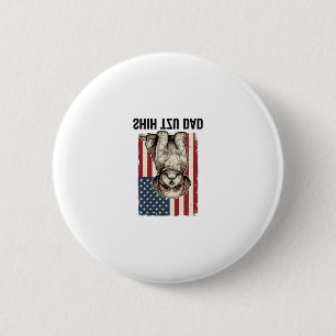 Shih Tzu Dad Patriotic Vintage Dog Shirt Design_1 6 Cm Round Badge
