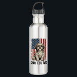 Shih Tzu Dad Patriotic Vintage Dog Shirt Design_1 710 Ml Water Bottle<br><div class="desc">Shih Tzu Dad Patriotic Vintage Dog Shirt Design_1</div>