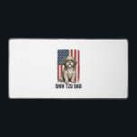Shih Tzu Dad Patriotic Vintage Dog Shirt Design_1 Desk Mat<br><div class="desc">Shih Tzu Dad Patriotic Vintage Dog Shirt Design_1</div>