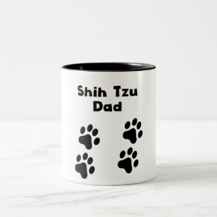 Shih Tzu Dad Two-Tone Coffee Mug
