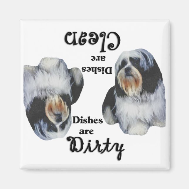 Shih Tzu Dishwasher Magnet (Front)