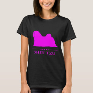 Shih Tzu Dog Black Silhouette T-Shirt