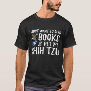 Shih Tzu Dog Book Dog Mum T-Shirt