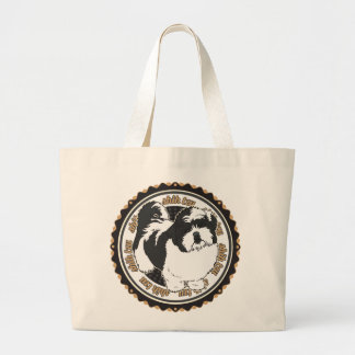 Shih Tzu Dog Breeds Large Tote Bag