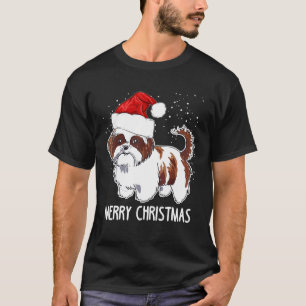 Shih Tzu Dog Christmas Cute T-Shirt