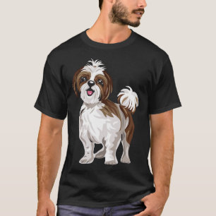 Shih Tzu Dog Cute Puppy Happy Smile T-Shirt