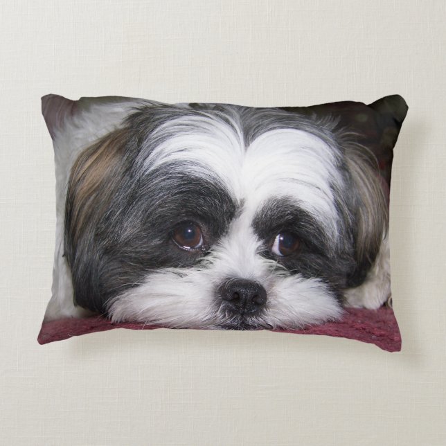 Shih Tzu Dog Decorative Cushion (Back)