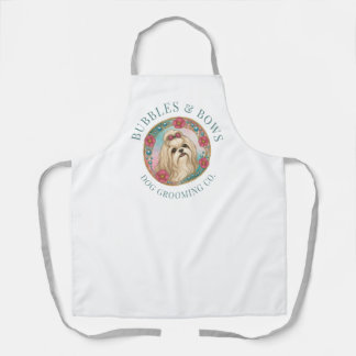 Shih Tzu Dog Grooming Apron Salon Workwear Cute