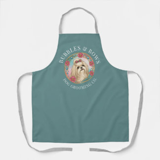 Shih Tzu Dog Grooming Apron Salon Workwear Cute