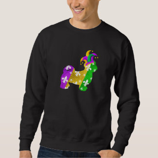 Shih Tzu Dog Mardi Gras Carnivals Funny Puppy Love Sweatshirt