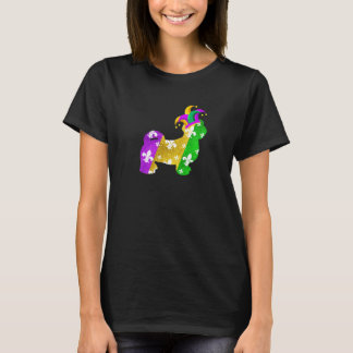Shih Tzu Dog Mardi Gras Carnivals Funny Puppy Love T-Shirt