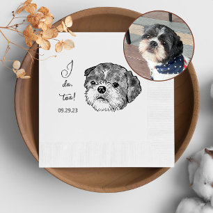Shih Tzu Dog Personalised I Do Too Napkin