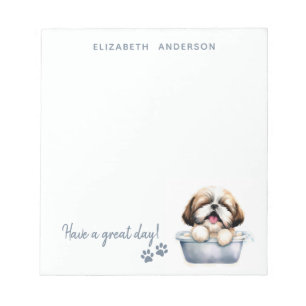 Shih Tzu Dog Personalised Notepad