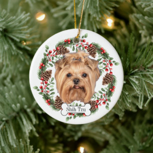 Shih Tzu dog Personalised Pet Ornament