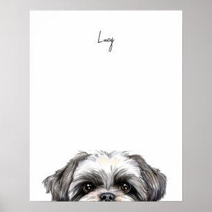 Shih Tzu Dog Personalised Print