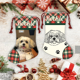 Shih Tzu Dog Personalised Small Christmas Stocking