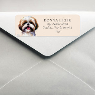 Shih Tzu Dog Personalized Address