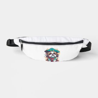 Shih Tzu Dog Pirate Bum Bags