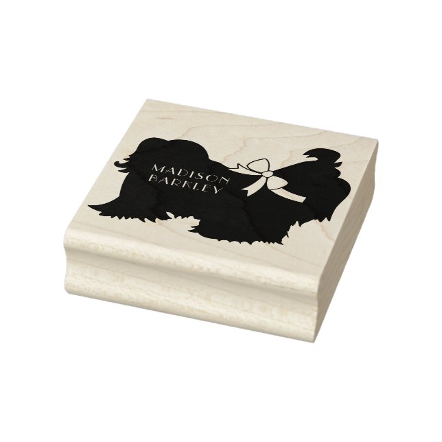 Shih-Tzu Dog Puppy Long Hair Rubber Stamp (Stamp)