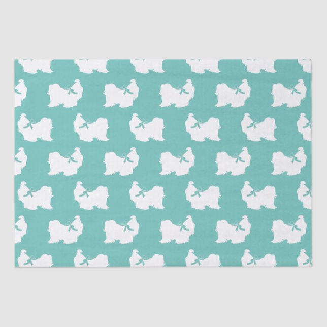Shih-Tzu Dog Puppy Long Hair Tissue Paper (Front)