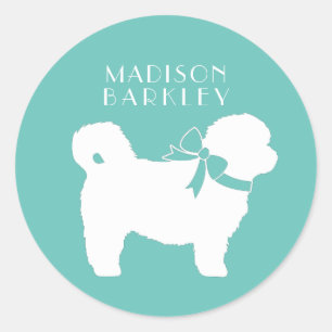Shih Tzu Dog Puppy Teddy Bear Short Hair Classic Round Sticker