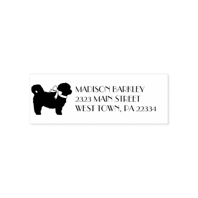 Shih Tzu Dog Puppy Teddy Bear Short Hair Self-inking Stamp (Design)