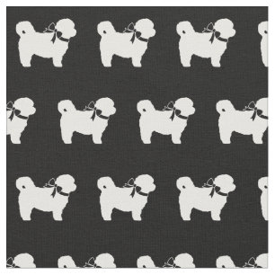 Shih Tzu Dog Silhouette Pet Fabric
