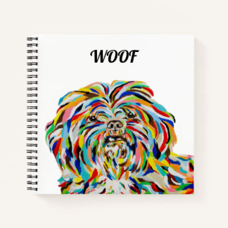 Shih Tzu Dog Square Notebook