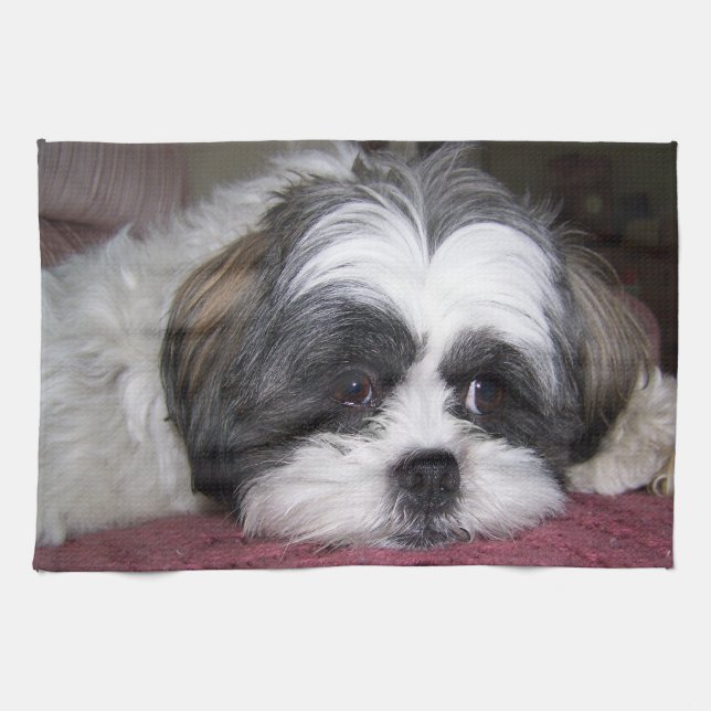 Shih Tzu Dog Tea Towel (Horizontal)