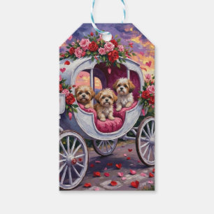 Shih Tzu Dog Valentine's Day Gift Tags