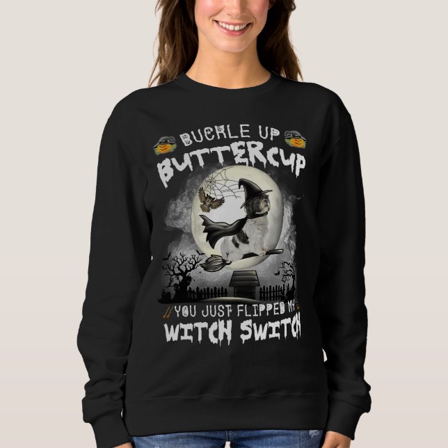 Shih Tzu Dog Witch Switch Sweatshirt (Front)