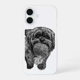 Shih Tzu Dog with Ball Art Phone Case