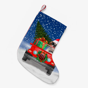 Shih Tzu dog with Christmas gifts Small Christmas Stocking