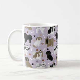 Shih Tzu Dogs Paws and Bones Coffee Mug
