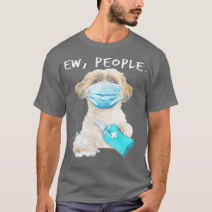 Shih Tzu Ew People Dog Wearing A Face Mask  T-Shirt