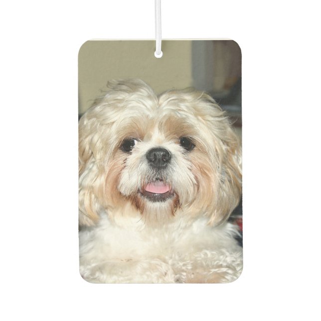 Shih Tzu face Car Air Freshener (Front)
