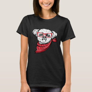 Shih Tzu Face With Glasses      T-Shirt