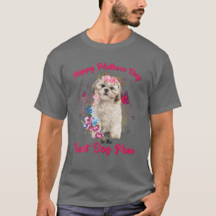 Shih Tzu Flower Happy Mother's Day To The Best Dog T-Shirt