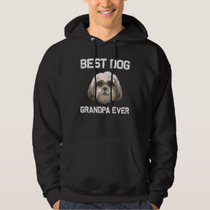 Shih Tzu For Grandpa Papa Dog Puppy Owner Animal Hoodie