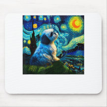 Shih Tzu Funny , Dog, Van Gogh, 