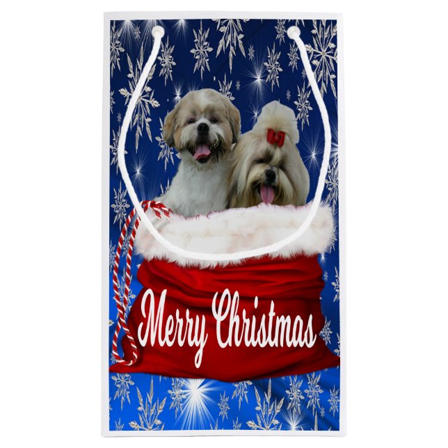 Shih tzu Gift Bag Christmas (Back)