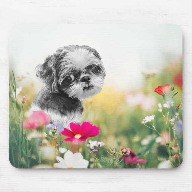 Shih Tzu Girl Dog Mouse Pad (Front)