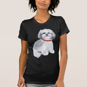 Shih Tzu Grey and White T-Shirt